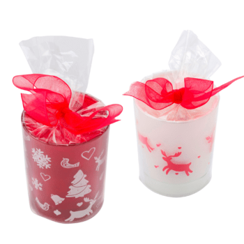 Christmas Glass Tealight Candles