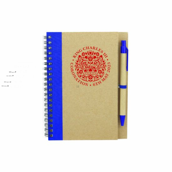 Official Coronation Recycled Spiral Notebook and Pen