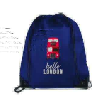 Hello London Drawstring Bag