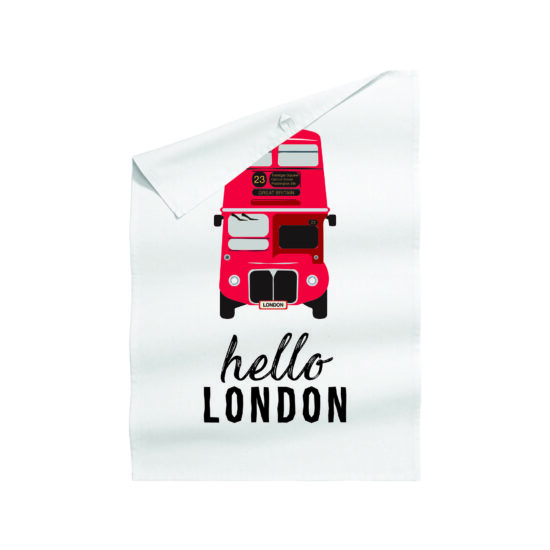 Hello London Tea Towel