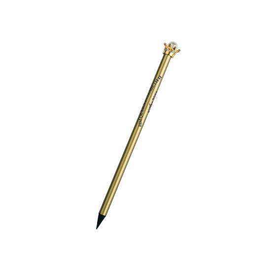 QEII Commemorative Crown & Pearl Pencil - Gold