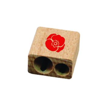 Poppies Wooden Sharpener