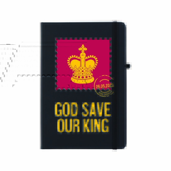 Modern Coronation A5 York Notebook - Black