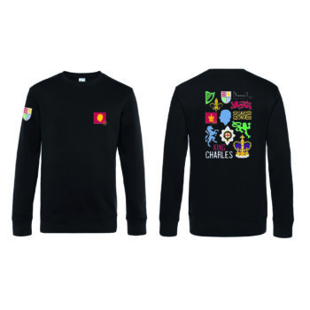 Modern Coronation Crew Neck Sweatshirt - Black