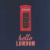Navy Hello London Phonebox