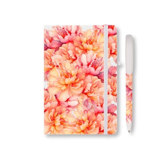 Floral A5 Notebook with Pen