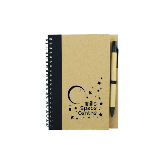 Recycled Spiral Notebook and Pen