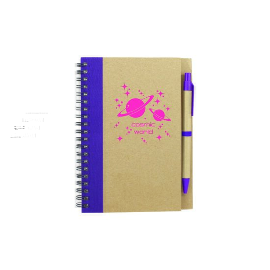 Recycled Spiral Notebook and Pen
