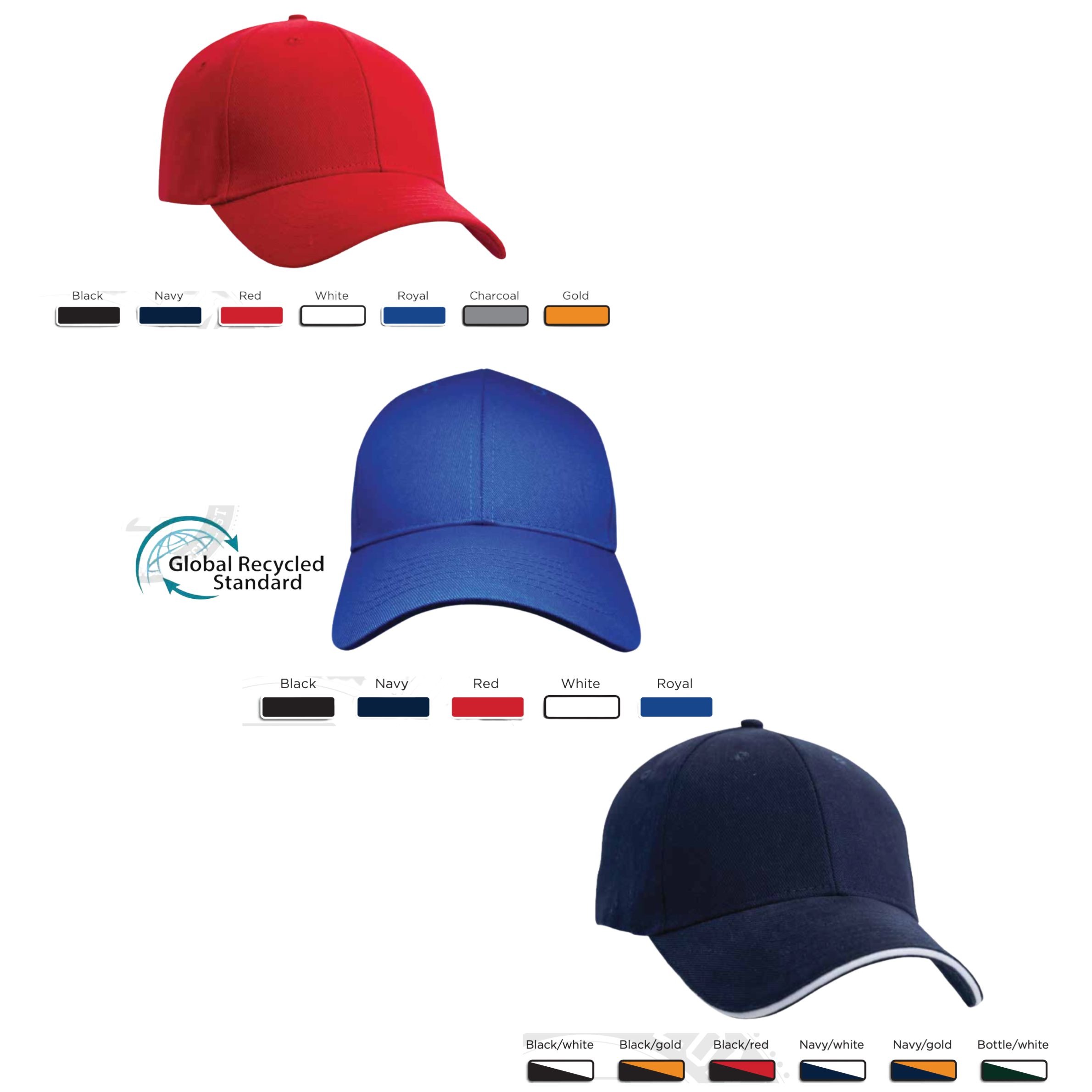 Cotton Baseball Caps The Souvenir Collection