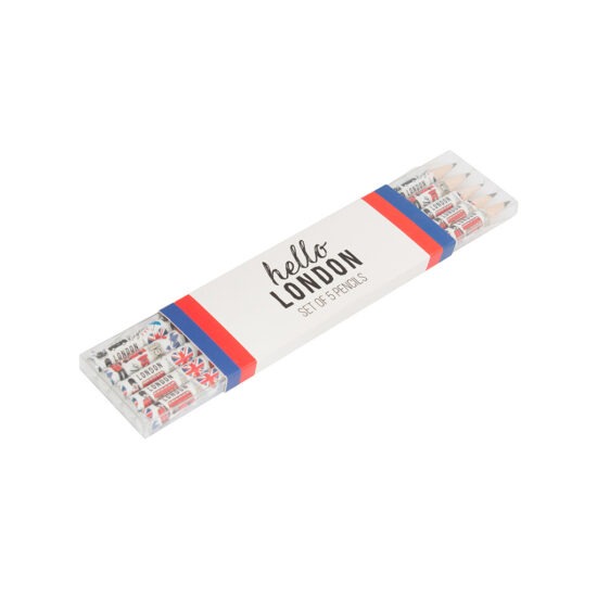 Hello London Pack of 5 Pencils