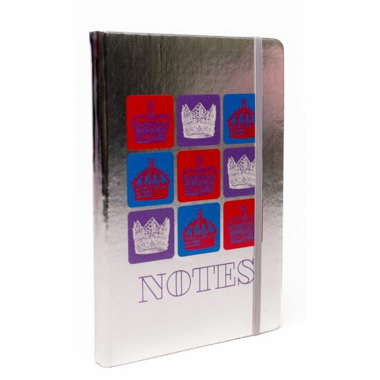 Metallic Pop Art A5 Crown Notebook