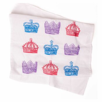 Pop Art Crown Tea Towel