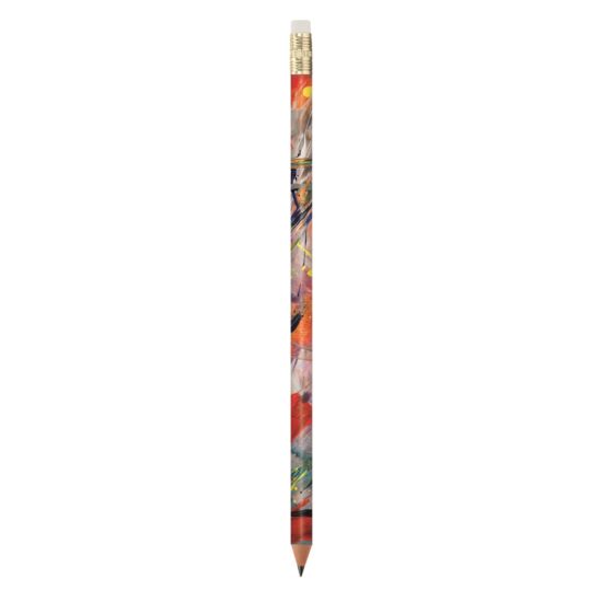 Recycled All Over Print Pencil With Eraser